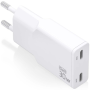 Cargador GaN de Pared Aisens ASCH-30W2P048-W/ 2xUSB Tipo-C/ 30W