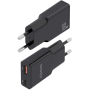 Cargador GaN de Pared Aisens ASCH-30W2P047-BK/ 1xUSB Tipo-C/ 1xUSB/ 30W