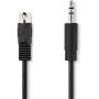 Nedis DIN-Audio Cable DIN 5-PINS Male 3.5 mm Male Nickel Plated 2m