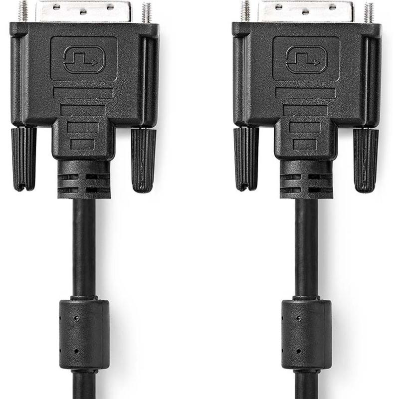 Nedis DVI-Cable DVI-D 24+1-PINS Male 2560x1600 Nickel Plated 2m