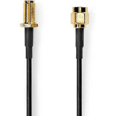 Nedis Antenna Cable SMA Male SMA Female Gold Plated 50 Ohm Shielded 1m Round PVC