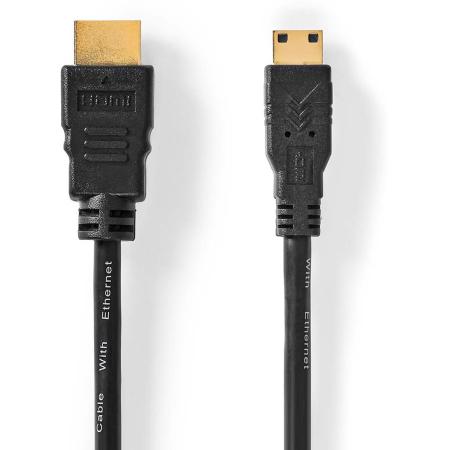 Nedis High Speed HDMI-Cable 4K@30Hz 10.2 Gbps 3.00 M Round PVC Black Label