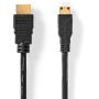 Nedis High Speed HDMI-Cable 4K@30Hz 10.2 Gbps 3.00 M Round PVC Black Label