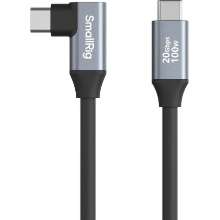 SmallRig USB C (Straight) To USB C (Angled) Data Cable (35cm / 13.8IN) 4790