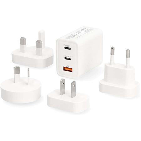 Nedis Travel Adapter | 100 - 240 V AC 50/60 Hz | 65 W | White