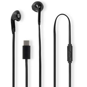 Nedis Wired Headphone | USB-C | 1.20 M | Built-In Microphone | Black