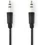 Nedis Stereo-Audio Cable | 3.5 mm Male | 1.00 M | Round | Black