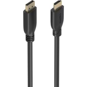 Cable Conversor Aisens A125-0920/ DisplayPort Macho - HDMI 4K Macho/ 5m/ Negro