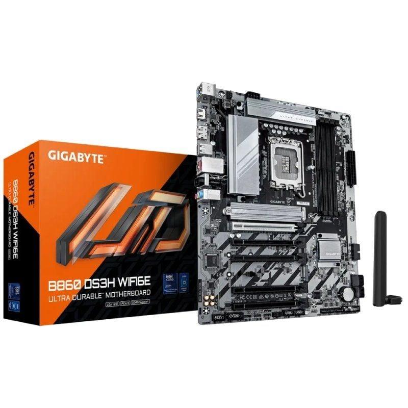 GIGABYTE Placa Base Gigabyte B860 DS3H WIFI6E Socket 1851/ DDR5/ PCIe 5.0