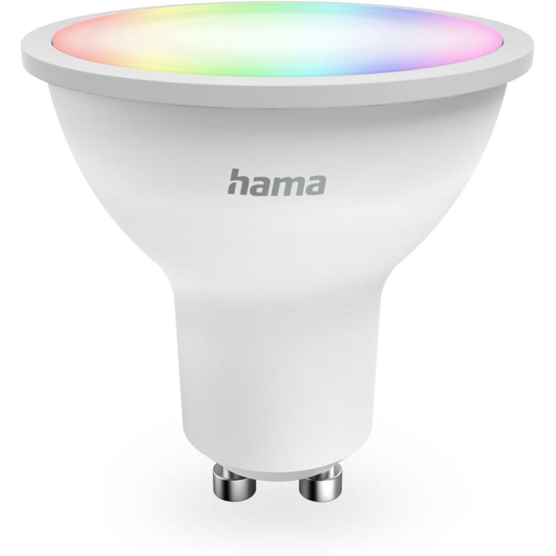 Hama Smart WiFi-Ledlamp GU10 Matter 4.9W RGBW For Spraak-/app-Bediening