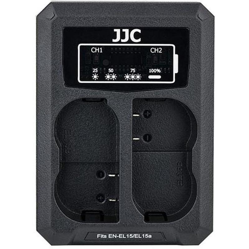 JJC DCH-ENEL15 USB Dual Battery Charger (For Nikon ENEL15)