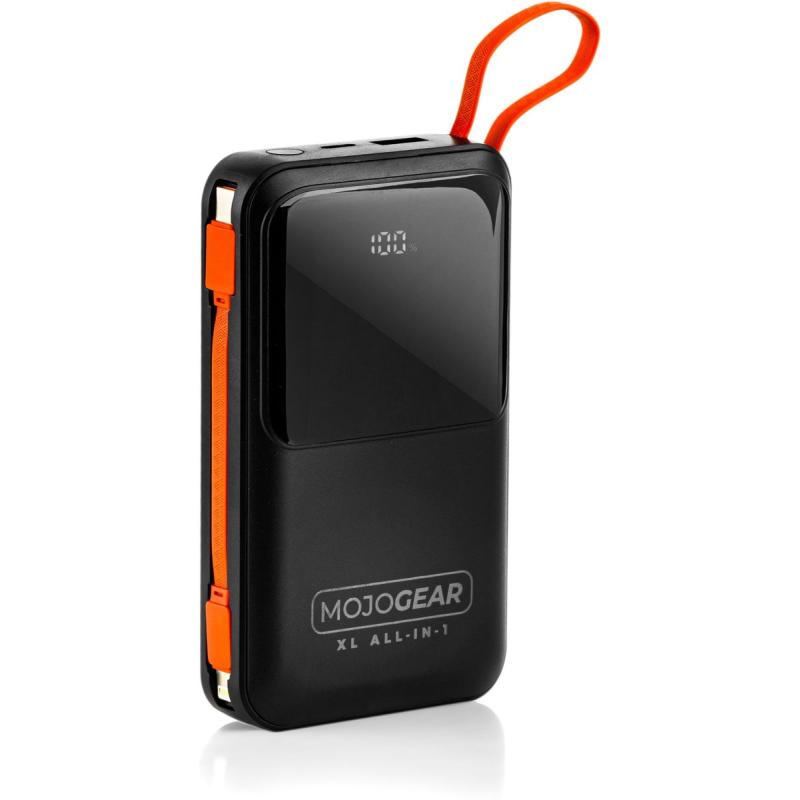 MOJOGEAR Xl+cable 20000mAh PowerBank w/ Built-In Cables