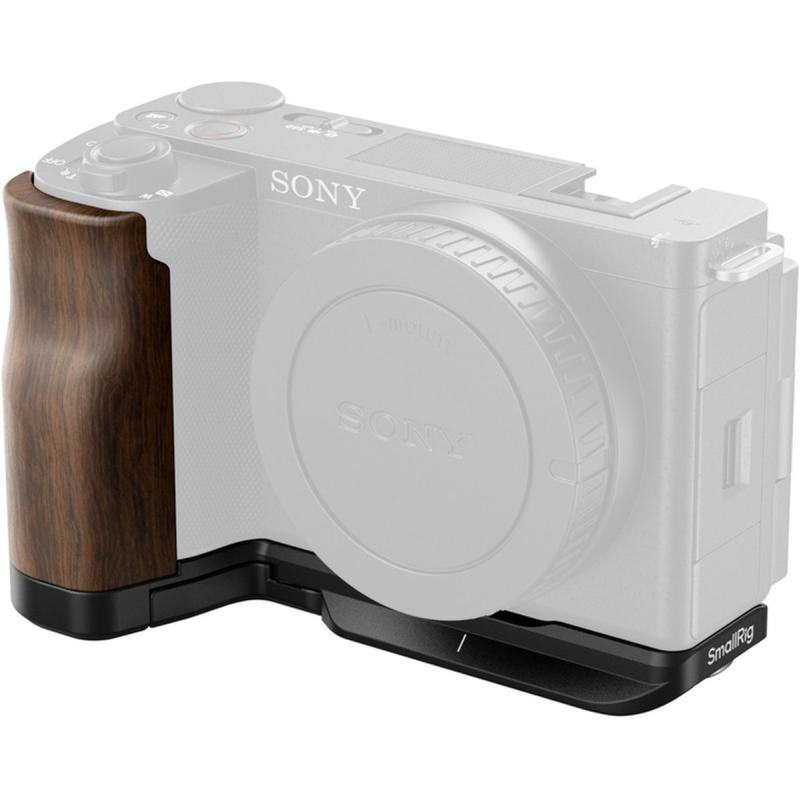 SmallRig 4864 L Shape Mount Plate w/ Wooden Handle For Sony ZV E10 II