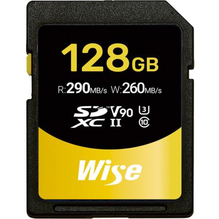 Wise 128GB SDXC UHS II V90 Memory Card