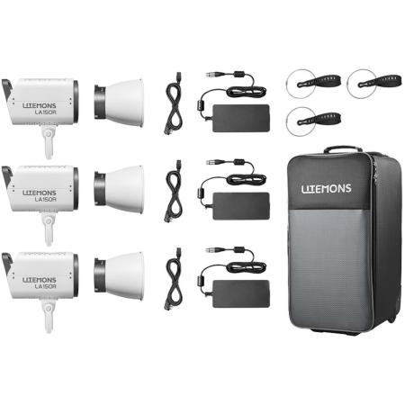 Godox Litemons LA150R RGB LED Video Light 3 Light Kit