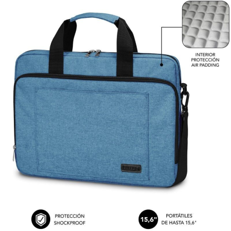 Mochila Subblim Air Padding Laptop Bag para Portátiles hasta 15.6'/ Azul