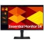 Monitor Profesional Samsung Essential Monitor S4 S24D406GAU/ 24'/ Full HD/ Multimedia/ Regulable en altura/ Negro