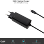 Cargador de Portátil TooQ TQLC-USBCGAN90PD-C USB Tipo-C/ 90W/ Automático/ Voltaje 5-20V/ 1x USB Tipo-C
