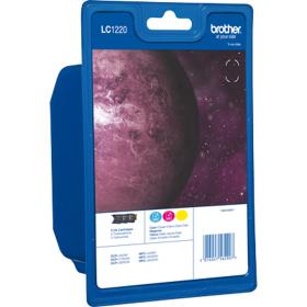 Brother LC-1220 Three Colours SC 3 X EX Alarm LC1220RBWBP