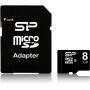 Silicon Power MicroSDHC Card Class 10 8GB w/ Adapter