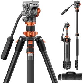 K&amp;F Concept Tripod K234A7 200cm w/ FH-03 Videohead