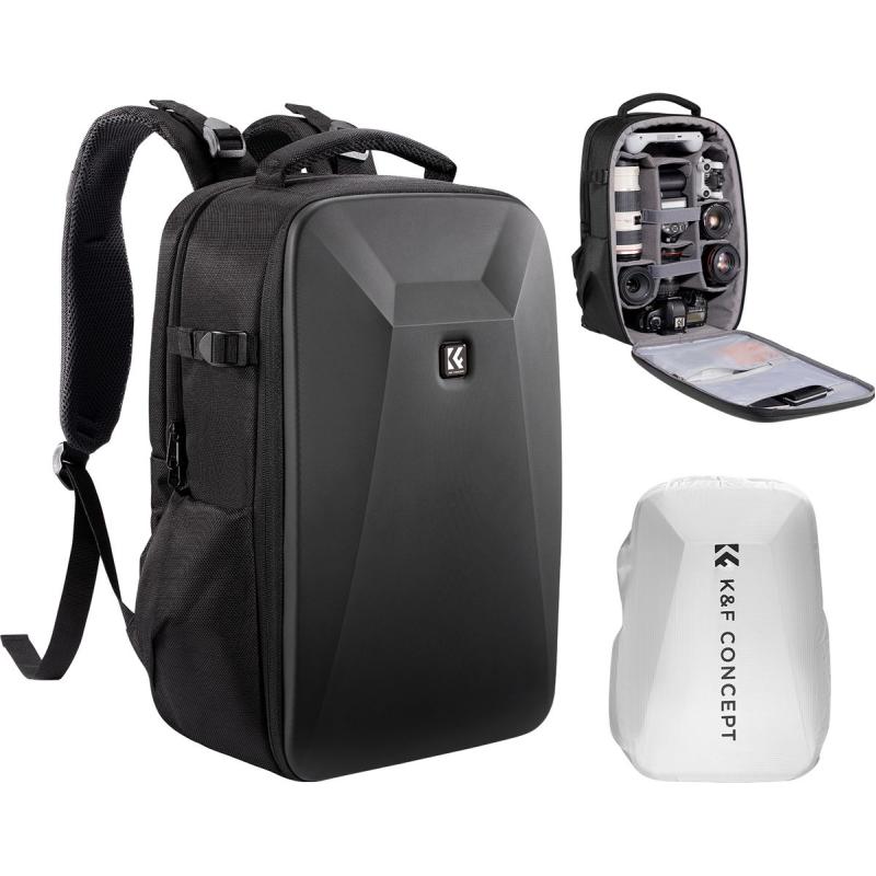 K&amp;F Concept Hardshell Camera Backpack 22l - Black