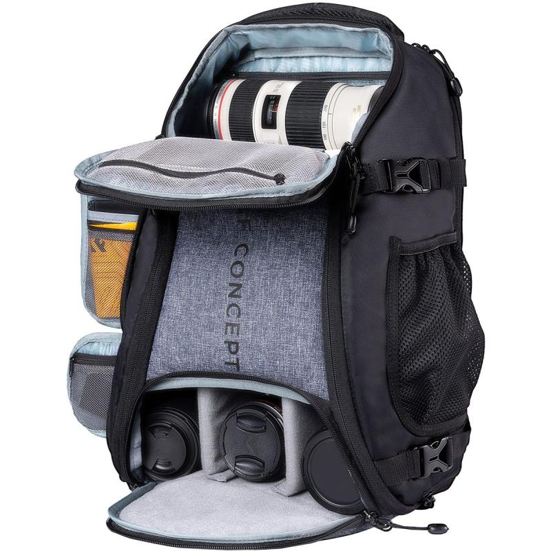 K&amp;F Concept Camera Backpack Large 25l - Black/Grey