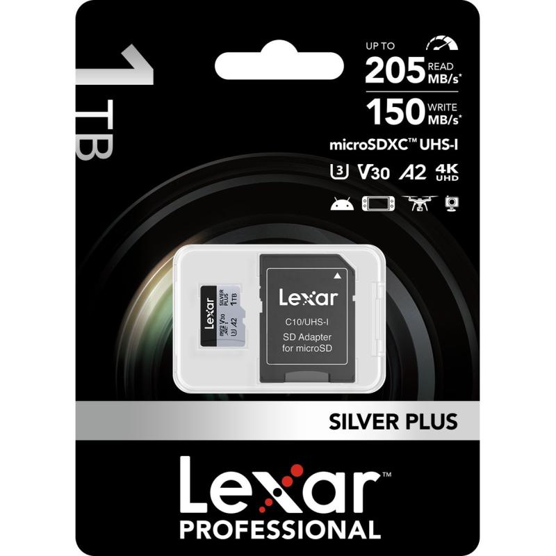 Lexar MicroSDXC Silver Plus UHS-1 1TB V30 R205/W150MB/s