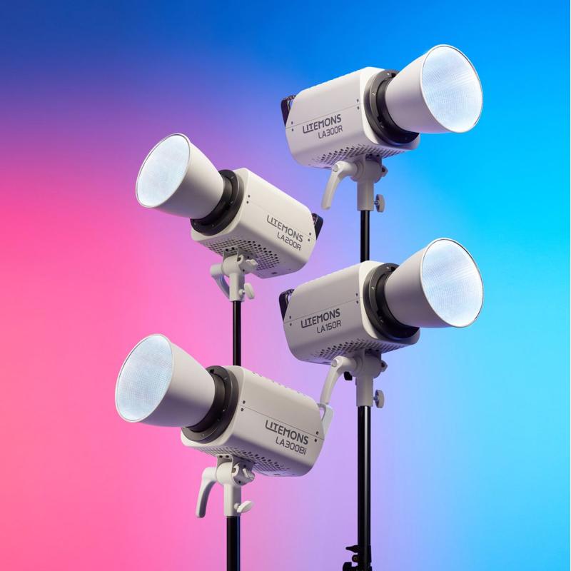 Godox Litemons LA300BI Bi Colour LED Video Light 3 Light Kit