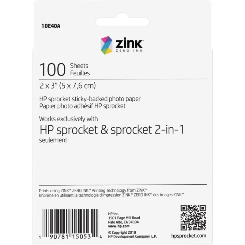 HP Zink Paper 100 Pack 2x3