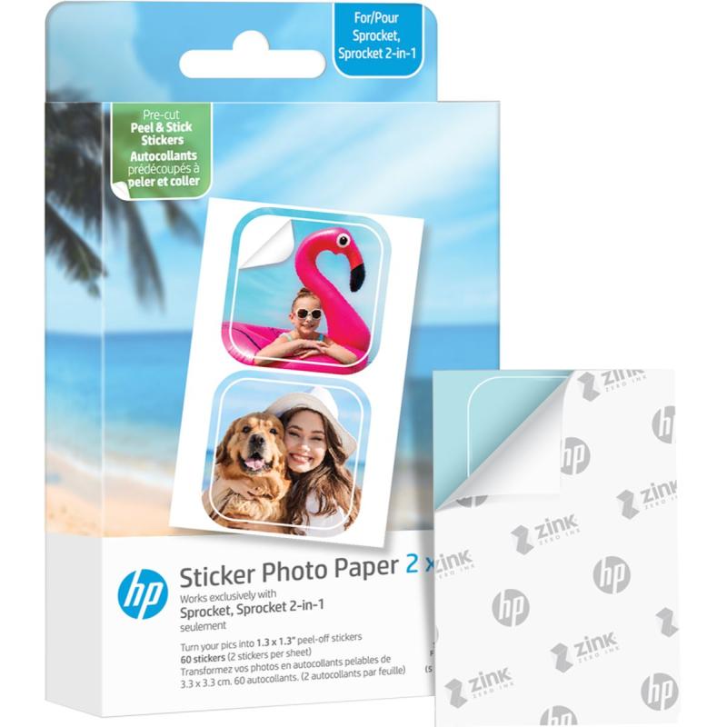 HP Sticker Photo Paper Cut Out 2x3