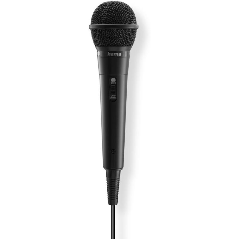 Hama Dynamische Microphone Party Jack-Cable 2.5 M + Adapter Aan/Uit Switch