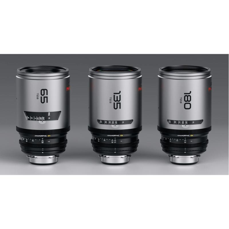 DZOFILM Pavo 2X Anamorphic C Set Macro T2.8 135mm T2.5 Ntrl Coating PL/EF Meter