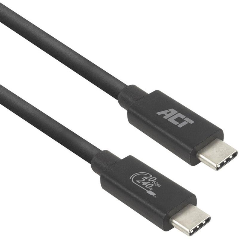 ACT USB4 20GBPS 240W USB Type-C Cable USB-IF Certified 2 Meters