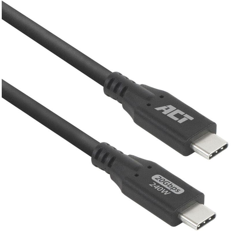 ACT USB4 20GBPS 240W USB Type-C Cable 0.5 Meters