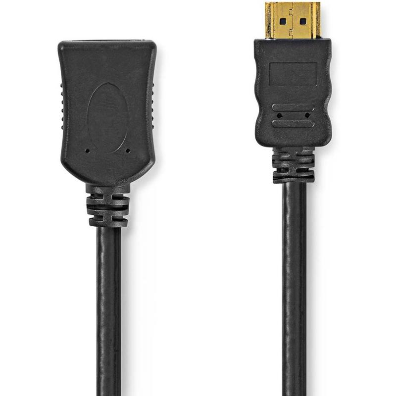 Nedis High Speed HDMI-Cable w/ Ethernet | 10.2 Gbps | 5.00 M | Round | Black
