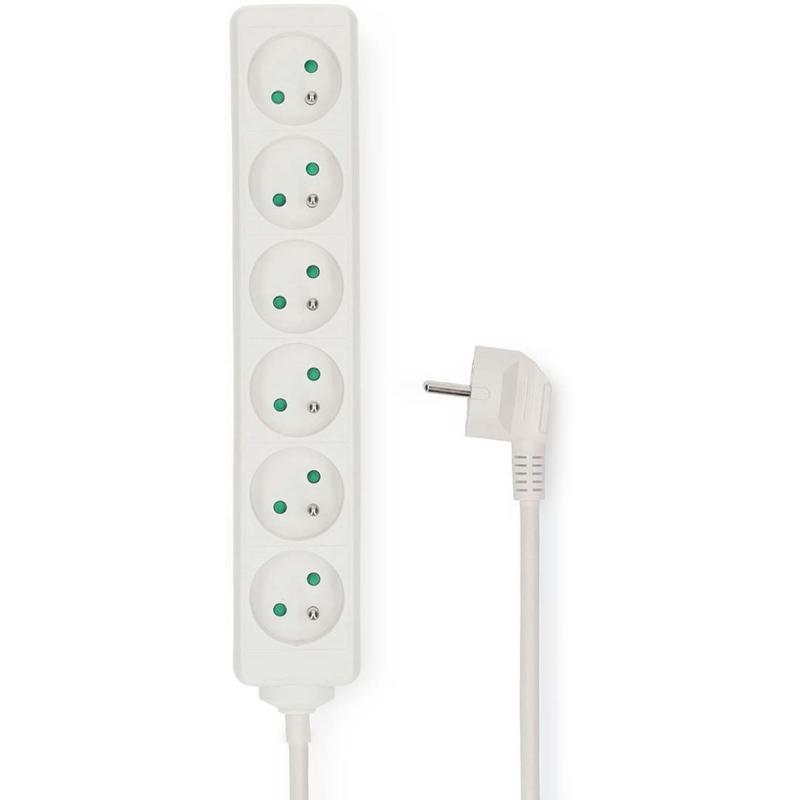 Nedis Power Strip | PE Plug / Type F | 6-WEGS | 3.00 M | 3680 W | 230 V