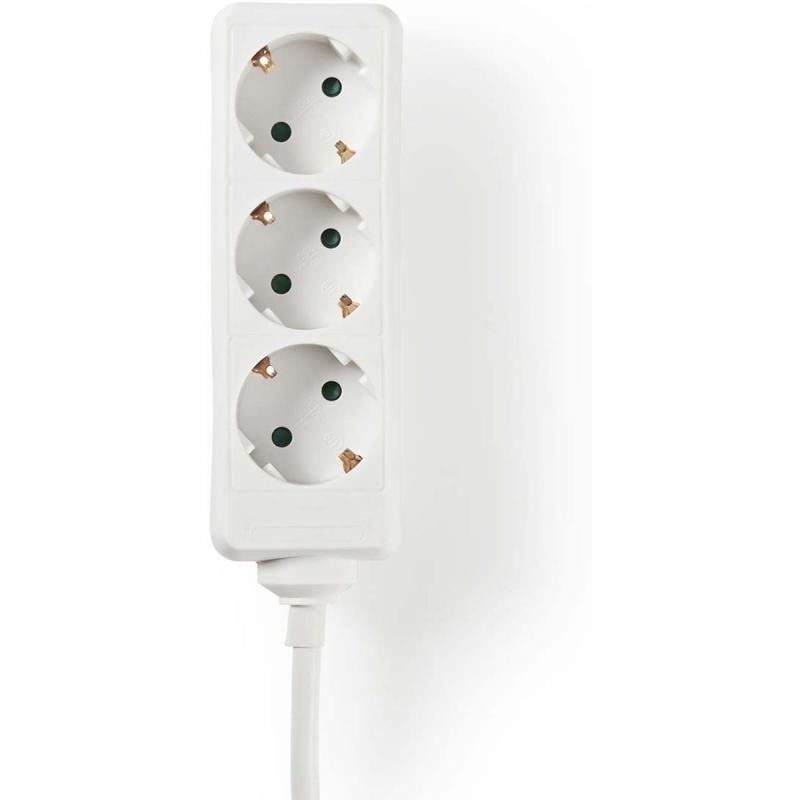 Nedis Power Strip | PE Plug / Type F (Cee 7/7) | 3-WEGS | 1.50 M | 3680 W | 16 A