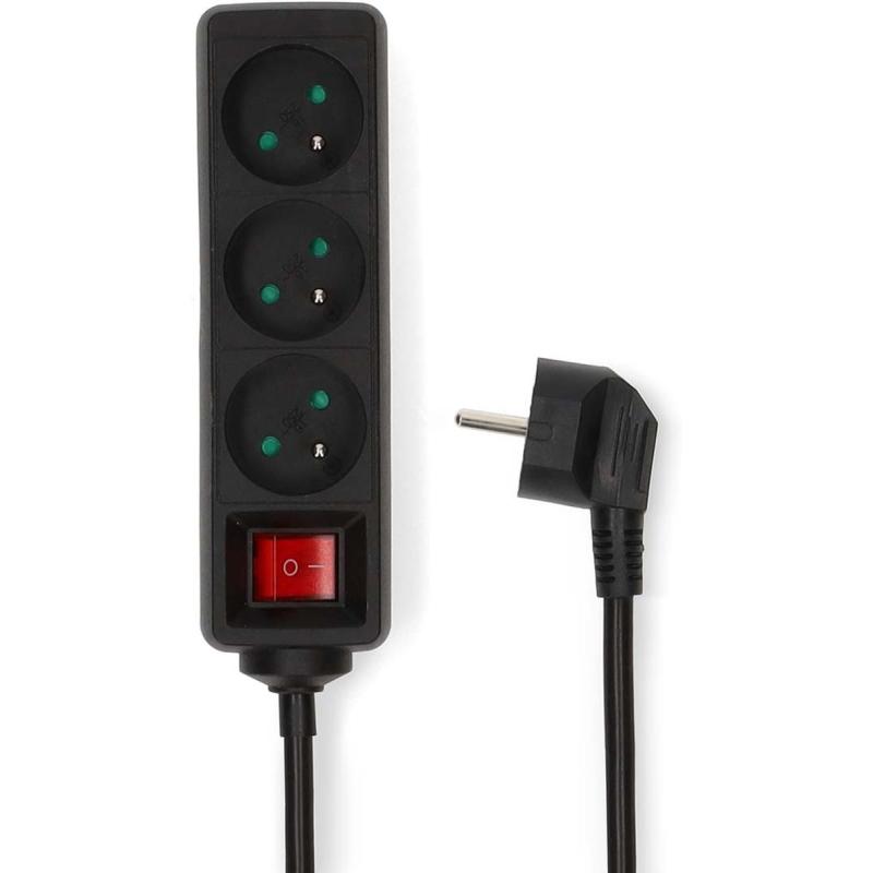 Nedis Power Strip | France| 3-WEGS | 5.00 M | 3680 W | 16 A | 230 V AC 50/60 Hz