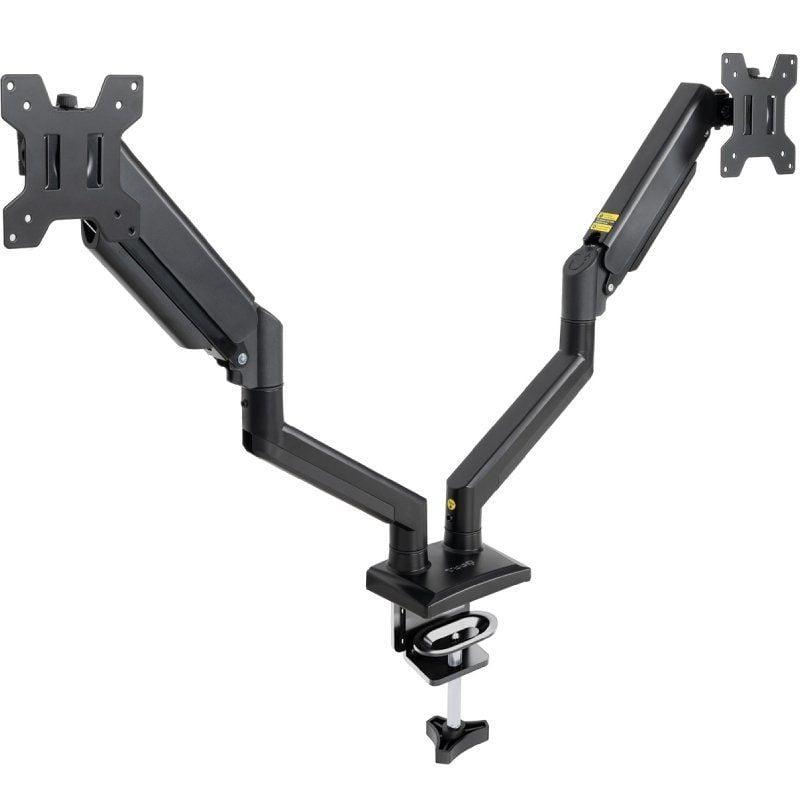 Soporte de Mesa para 2 Monitores TooQ DB1434TNR-B/ hasta 10kg