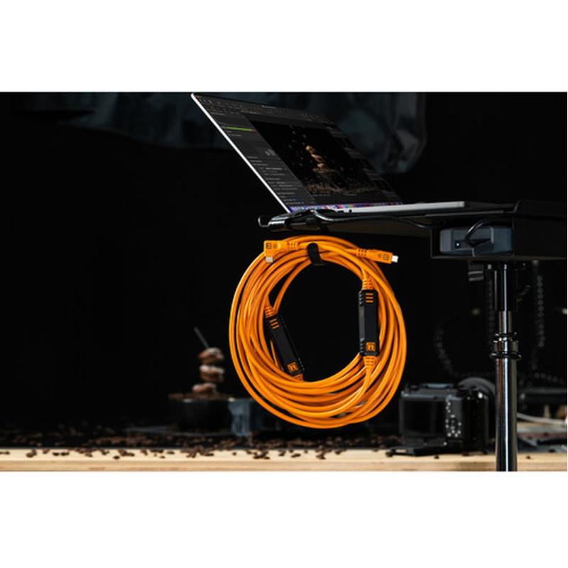 TetherTools TetherPro Optima 10G USB-C 31&amp;#039; (9.4m) Straight To Right H