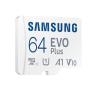 Tarjeta de Memoria Samsung EVO Plus 2023 64GB microSD XC con Adaptador/ Clase 10/ 160MBs