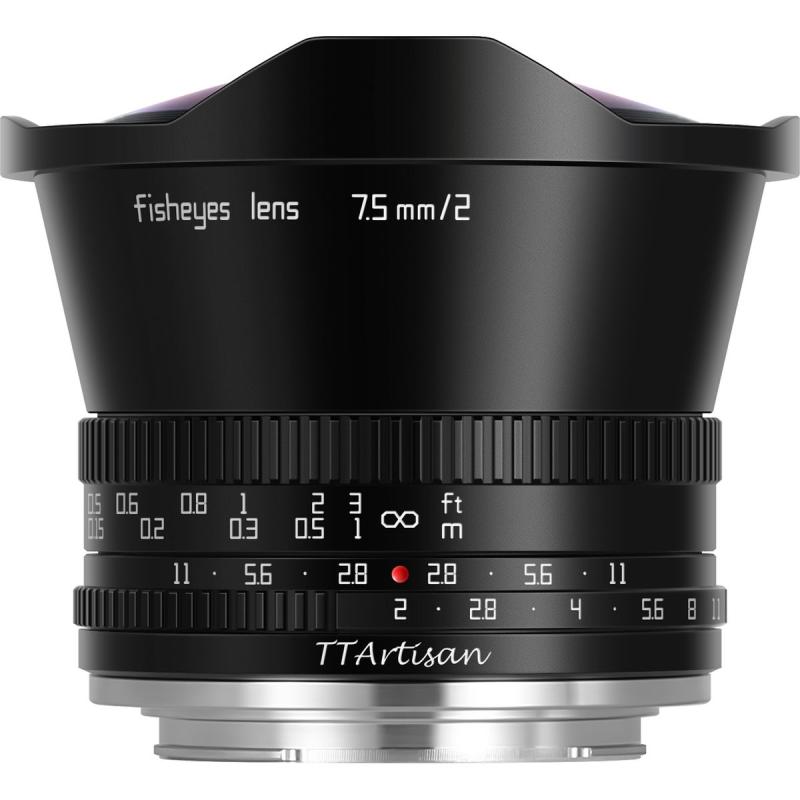 TTArtisan 7.5mm f/2.0 MFT (Pana/Olympus) | FourThirds Black