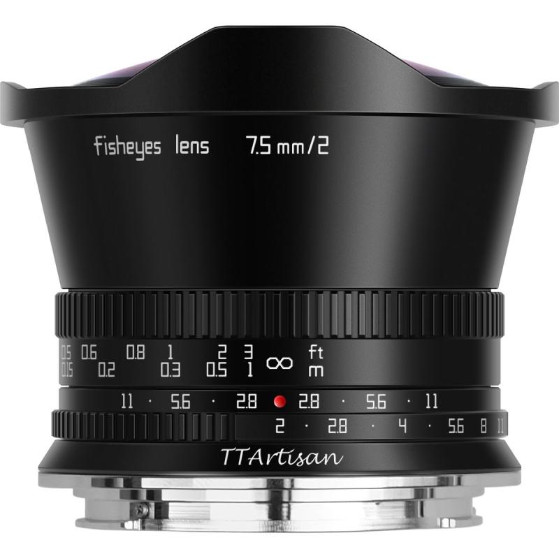 TTArtisan 7.5mm f/2.0 Canon EOS-R-Mount | FullFrame Black