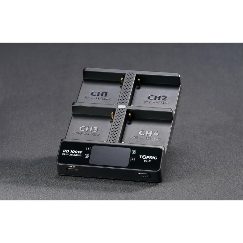 Accsoon Toprig 100W 4-BAY NP-F Fast Charger
