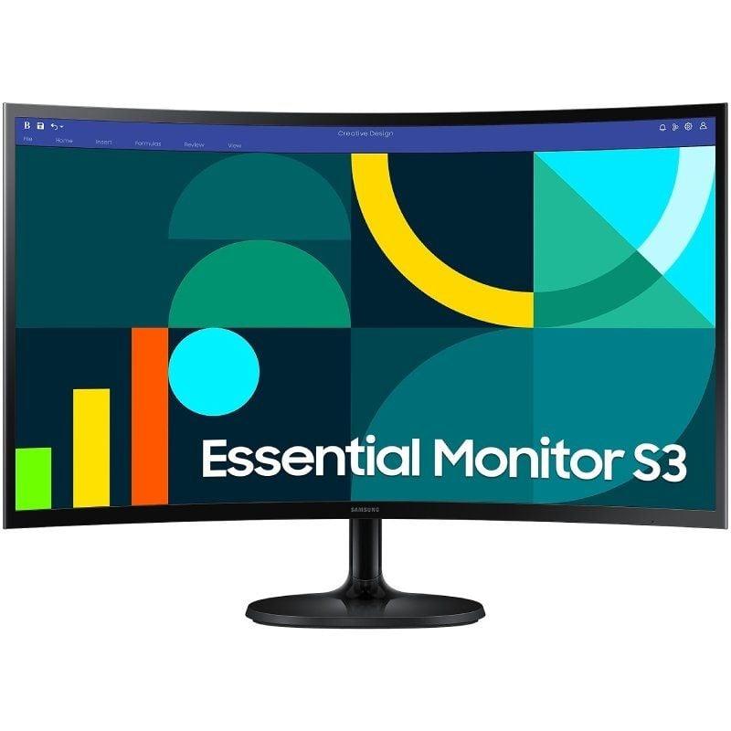 Monitor Curvo Samsung Essential Monitor S36GD S27D364GAU/ 27'/ Full HD/ Negro