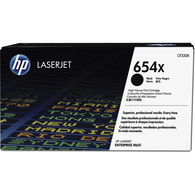 HP 654X Cartridge Black HC CF330X