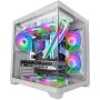 Caja Gaming Minitorre Mars Gaming MC-VIEW2/ Blanca