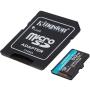 Tarjeta de Memoria Kingston CANVAS Go! Plus 512GB microSD XC con Adaptador/ Clase 10/ 200MBs