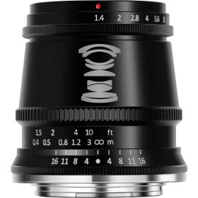 TTArtisan 17mm f/1.4 MFT (Pana/Olympus) | FourThirds Black